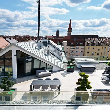 The Penthouse At Eco Smart Apartments Nürnberg Exteriör bild