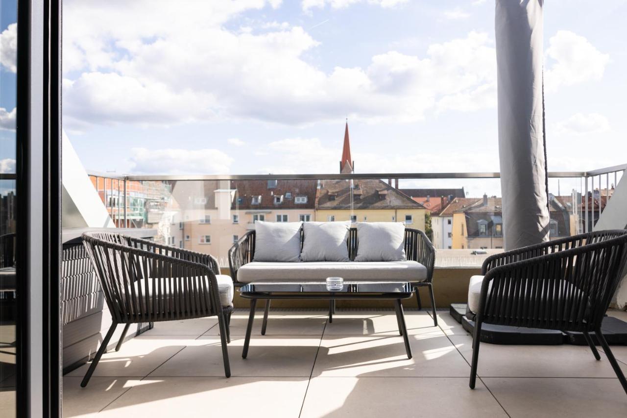 The Penthouse At Eco Smart Apartments Nürnberg Exteriör bild