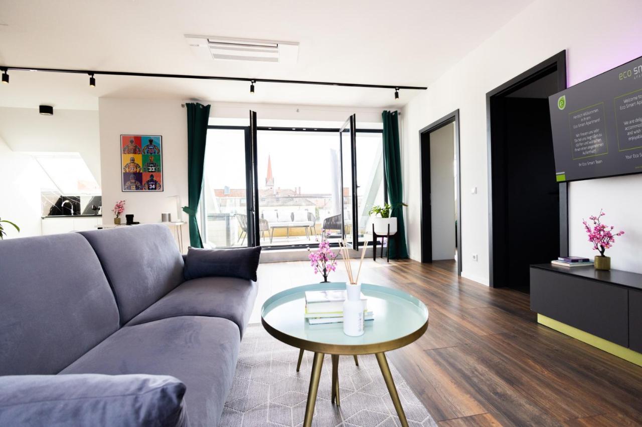 The Penthouse At Eco Smart Apartments Nürnberg Exteriör bild