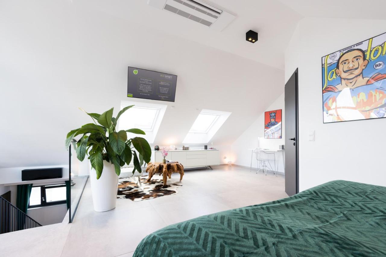The Penthouse At Eco Smart Apartments Nürnberg Exteriör bild